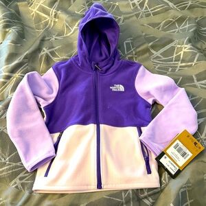 North face fleece zip up for girl